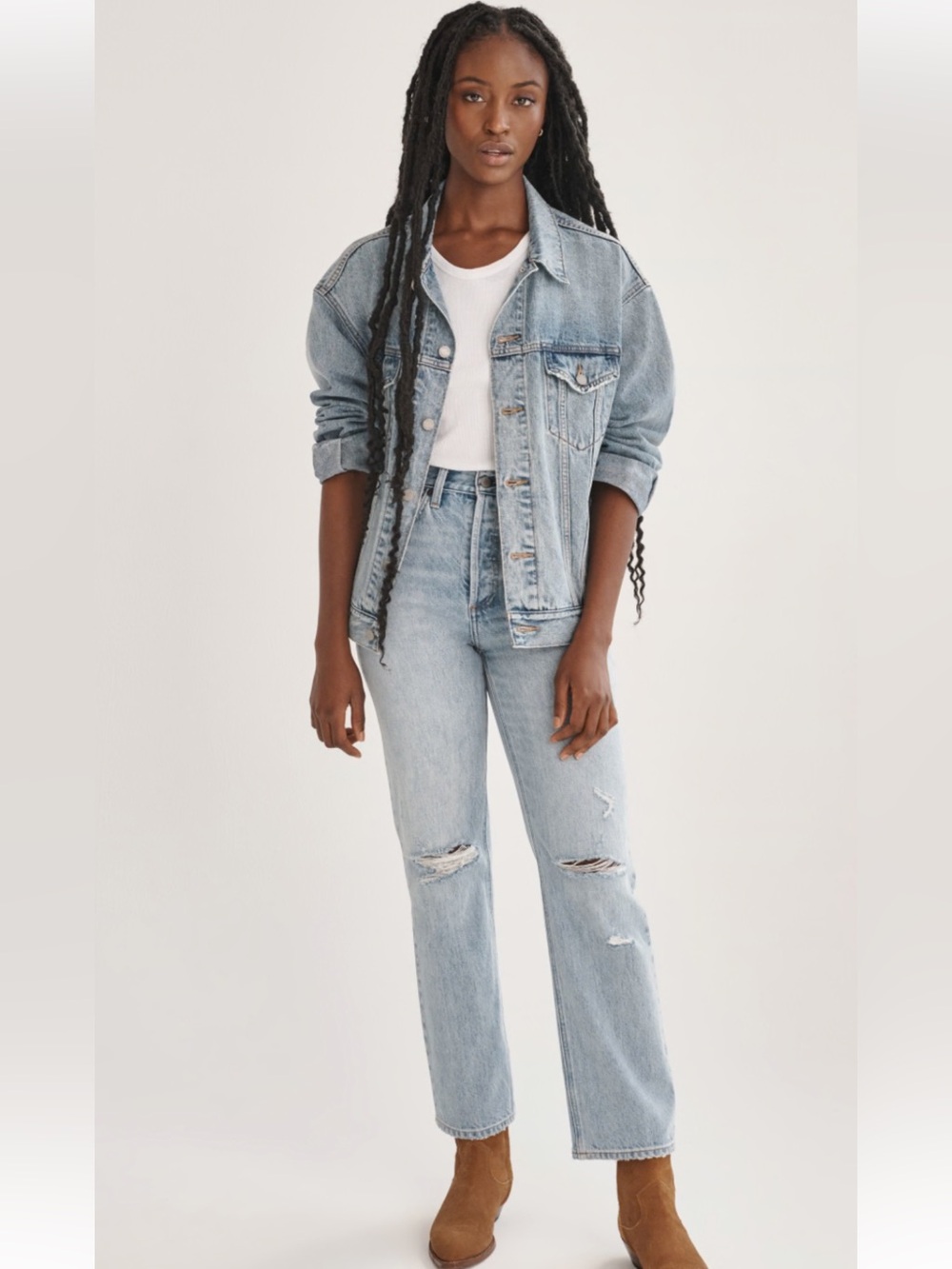 Denim Forum Oversized Jean Jacket size M